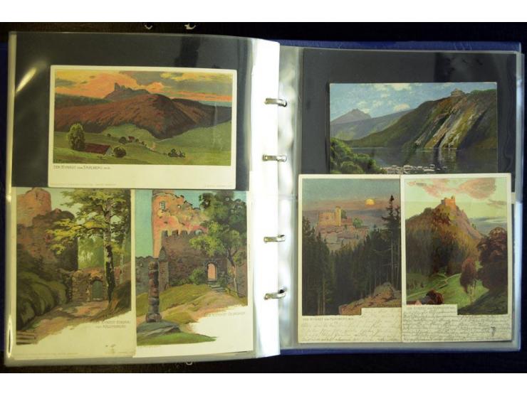RIESENGEBIERGE: 1785/1945, sehr umfangreiche Sammlung mit geschätzt 1000 - 1500 Ansichtskarten und sehr vielen Stempel-Belege