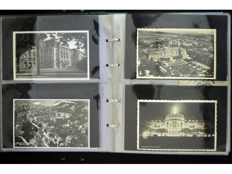 LANKREIS WALDENBURG: 1840/1945, umfangreiche Sammlung mit sehr vielen Ansichtskarten und Stempel-Belegen, dabei Litho-Karten 