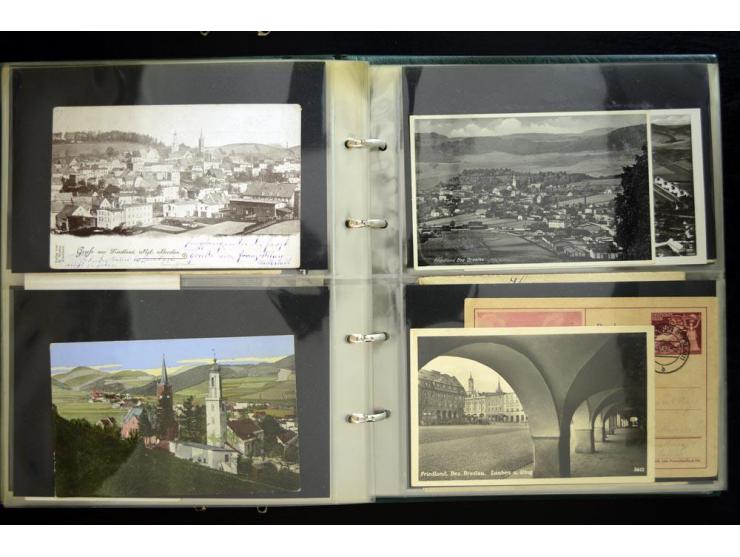 LANKREIS WALDENBURG: 1840/1945, umfangreiche Sammlung mit sehr vielen Ansichtskarten und Stempel-Belegen, dabei Litho-Karten 