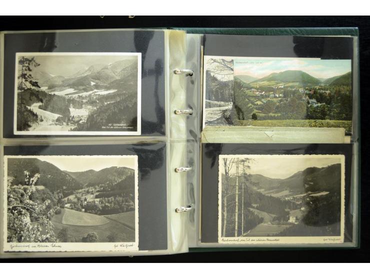LANKREIS WALDENBURG: 1840/1945, umfangreiche Sammlung mit sehr vielen Ansichtskarten und Stempel-Belegen, dabei Litho-Karten 