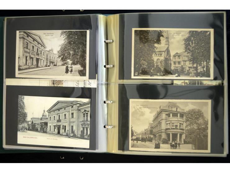 LANKREIS WALDENBURG: 1840/1945, umfangreiche Sammlung mit sehr vielen Ansichtskarten und Stempel-Belegen, dabei Litho-Karten 