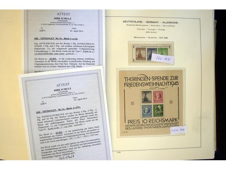 1945/85, umfangreicher ungebrauchter/postfrischer und gestempelter Bestand mit vielen besseren Werten und Ausgaben, teils meh