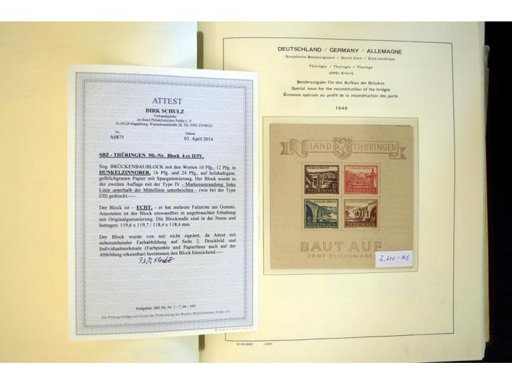 1945/85, umfangreicher ungebrauchter/postfrischer und gestempelter Bestand mit vielen besseren Werten und Ausgaben, teils meh