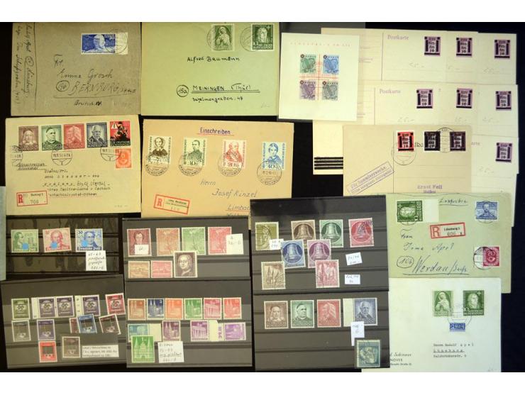 1945/85, umfangreicher ungebrauchter/postfrischer und gestempelter Bestand mit vielen besseren Werten und Ausgaben, teils meh