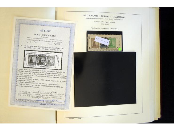 1945/85, umfangreicher ungebrauchter/postfrischer und gestempelter Bestand mit vielen besseren Werten und Ausgaben, teils meh