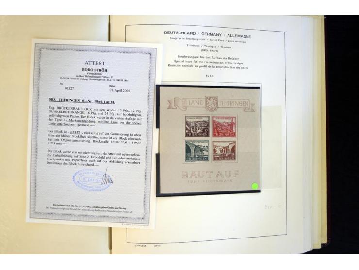 1945/85, umfangreicher ungebrauchter/postfrischer und gestempelter Bestand mit vielen besseren Werten und Ausgaben, teils meh