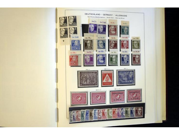 1945/85, umfangreicher ungebrauchter/postfrischer und gestempelter Bestand mit vielen besseren Werten und Ausgaben, teils meh