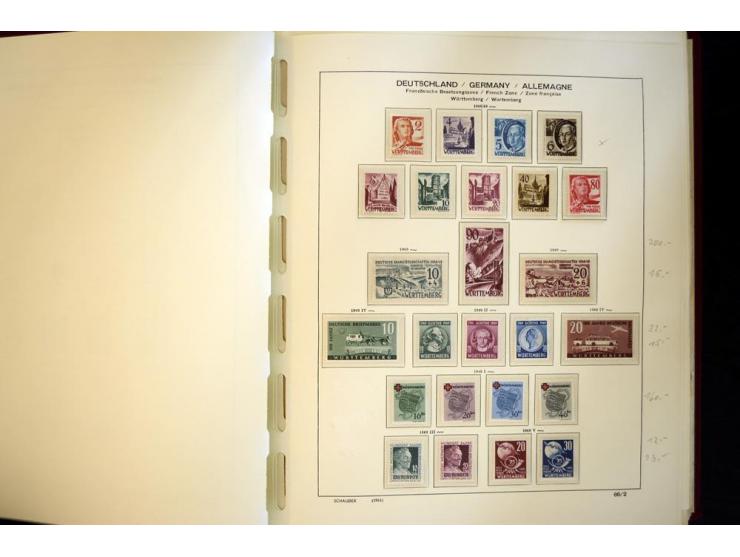 1945/85, umfangreicher ungebrauchter/postfrischer und gestempelter Bestand mit vielen besseren Werten und Ausgaben, teils meh