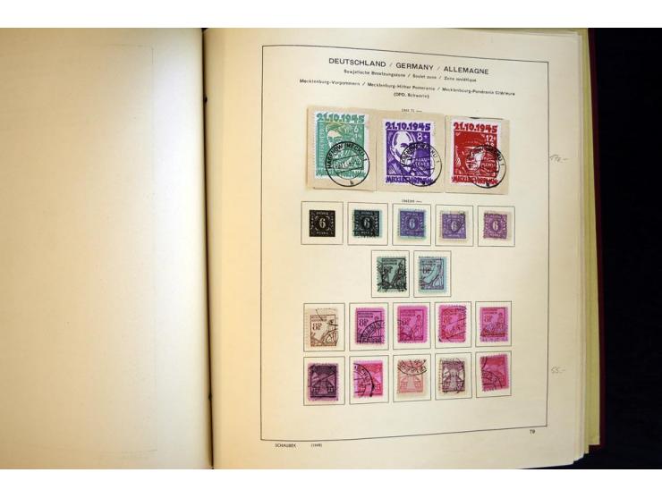 1945/85, umfangreicher ungebrauchter/postfrischer und gestempelter Bestand mit vielen besseren Werten und Ausgaben, teils meh