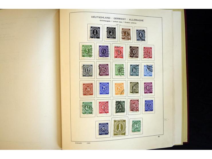 1945/85, umfangreicher ungebrauchter/postfrischer und gestempelter Bestand mit vielen besseren Werten und Ausgaben, teils meh