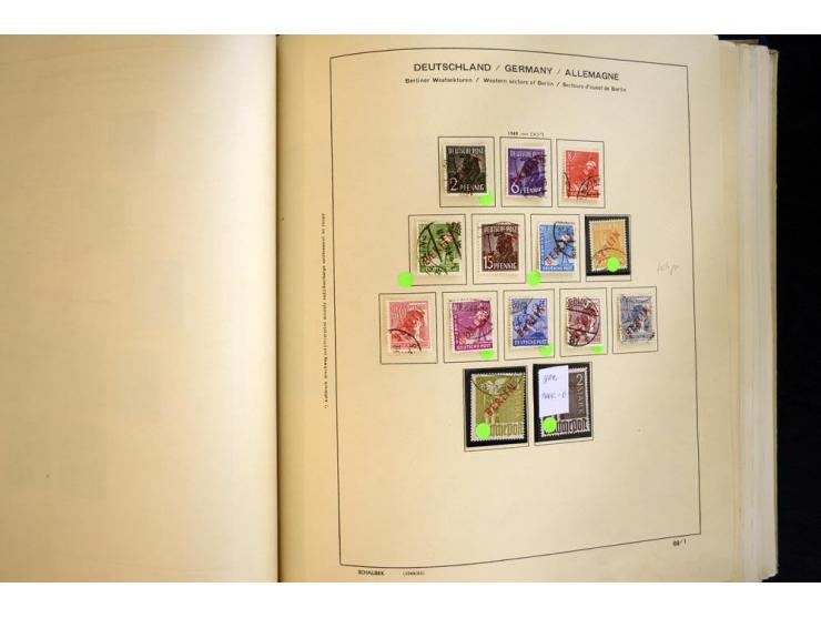 1945/85, umfangreicher ungebrauchter/postfrischer und gestempelter Bestand mit vielen besseren Werten und Ausgaben, teils meh