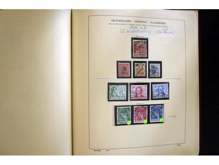 1945/85, umfangreicher ungebrauchter/postfrischer und gestempelter Bestand mit vielen besseren Werten und Ausgaben, teils meh