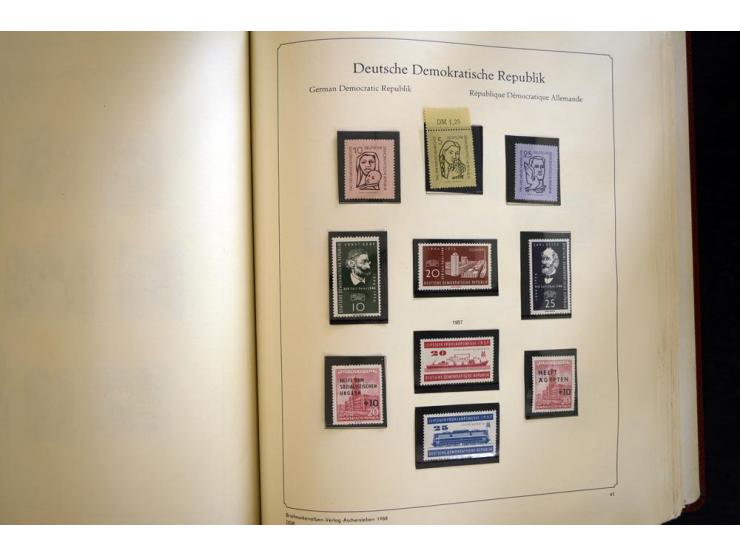 1945/85, umfangreicher ungebrauchter/postfrischer und gestempelter Bestand mit vielen besseren Werten und Ausgaben, teils meh