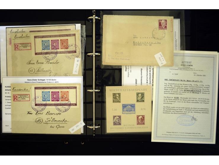 1945/85, umfangreicher ungebrauchter/postfrischer und gestempelter Bestand mit vielen besseren Werten und Ausgaben, teils meh