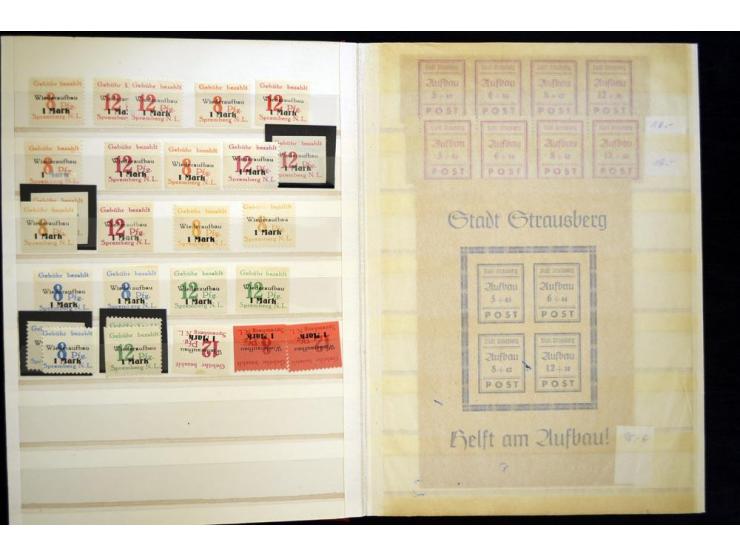 1945/85, umfangreicher ungebrauchter/postfrischer und gestempelter Bestand mit vielen besseren Werten und Ausgaben, teils meh