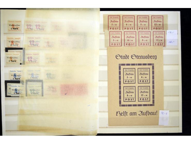 1945/85, umfangreicher ungebrauchter/postfrischer und gestempelter Bestand mit vielen besseren Werten und Ausgaben, teils meh