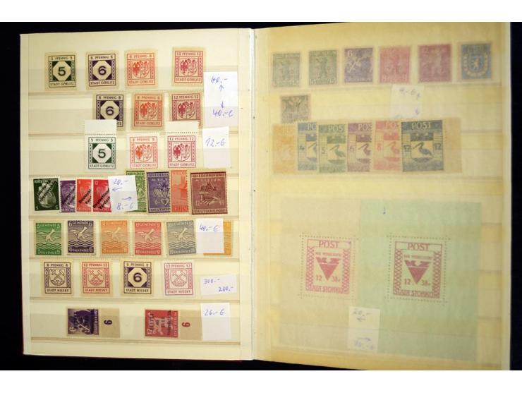 1945/85, umfangreicher ungebrauchter/postfrischer und gestempelter Bestand mit vielen besseren Werten und Ausgaben, teils meh