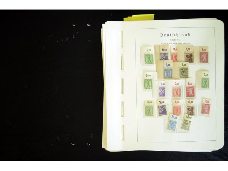 1945/48, sehr schöne postfrische Sammlung, in den Hauptnummern augenscheinlich überkomplette Sammlung, außerdem viele weitere