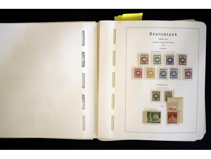 1945/48, sehr schöne postfrische Sammlung, in den Hauptnummern augenscheinlich überkomplette Sammlung, außerdem viele weitere
