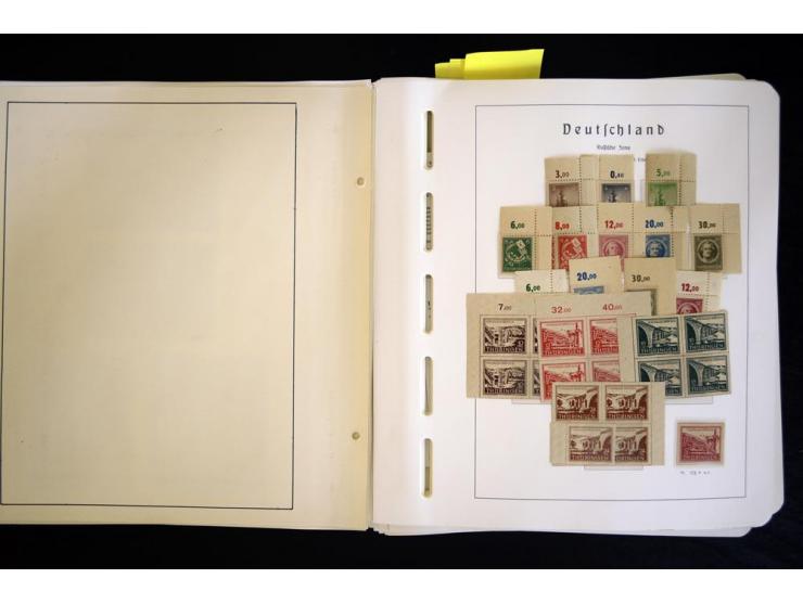 1945/48, sehr schöne postfrische Sammlung, in den Hauptnummern augenscheinlich überkomplette Sammlung, außerdem viele weitere
