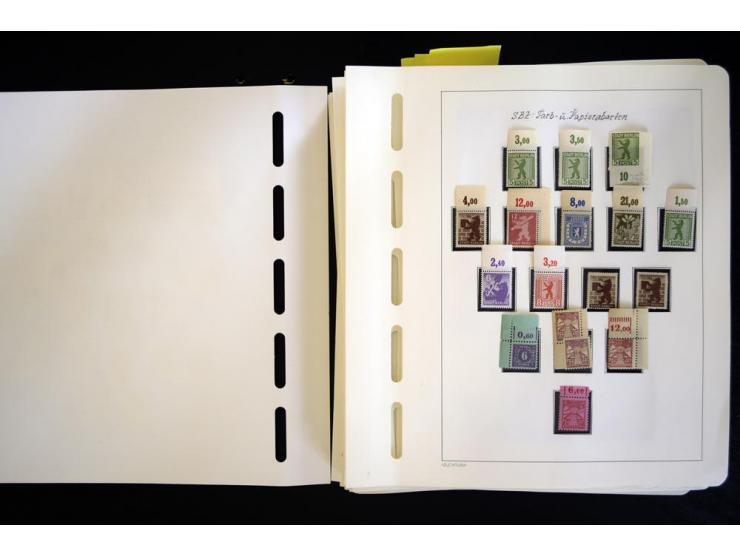 1945/48, sehr schöne postfrische Sammlung, in den Hauptnummern augenscheinlich überkomplette Sammlung, außerdem viele weitere