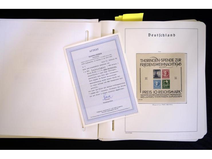 1945/48, sehr schöne postfrische Sammlung, in den Hauptnummern augenscheinlich überkomplette Sammlung, außerdem viele weitere