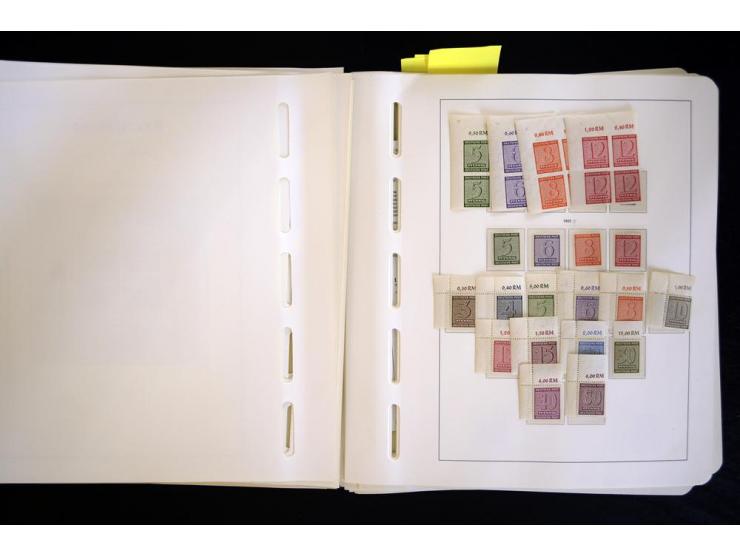 1945/48, sehr schöne postfrische Sammlung, in den Hauptnummern augenscheinlich überkomplette Sammlung, außerdem viele weitere