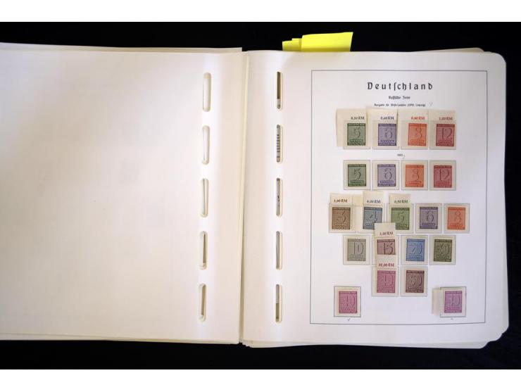 1945/48, sehr schöne postfrische Sammlung, in den Hauptnummern augenscheinlich überkomplette Sammlung, außerdem viele weitere