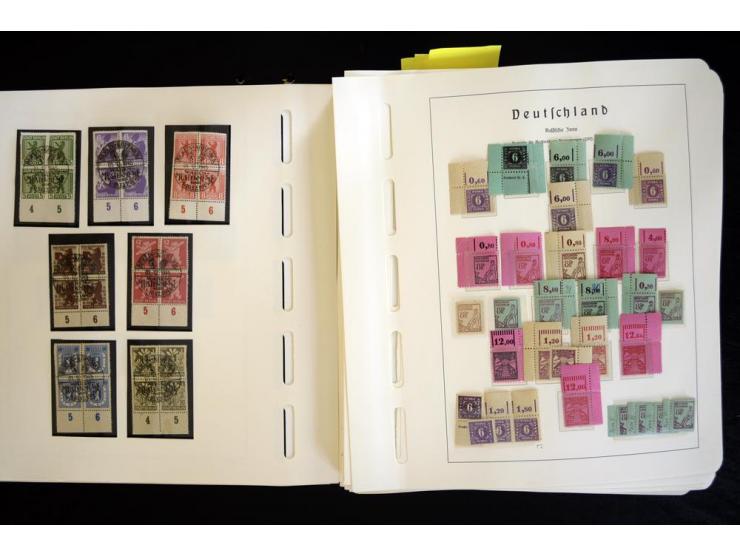 1945/48, sehr schöne postfrische Sammlung, in den Hauptnummern augenscheinlich überkomplette Sammlung, außerdem viele weitere