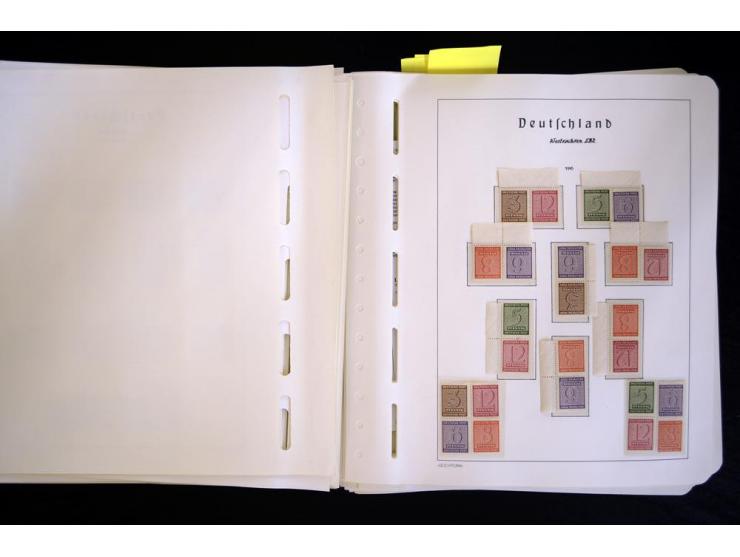 1945/48, sehr schöne postfrische Sammlung, in den Hauptnummern augenscheinlich überkomplette Sammlung, außerdem viele weitere