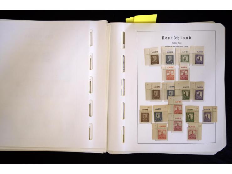 1945/48, sehr schöne postfrische Sammlung, in den Hauptnummern augenscheinlich überkomplette Sammlung, außerdem viele weitere