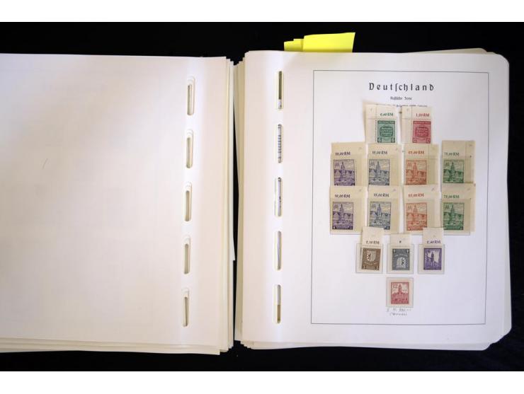 1945/48, sehr schöne postfrische Sammlung, in den Hauptnummern augenscheinlich überkomplette Sammlung, außerdem viele weitere