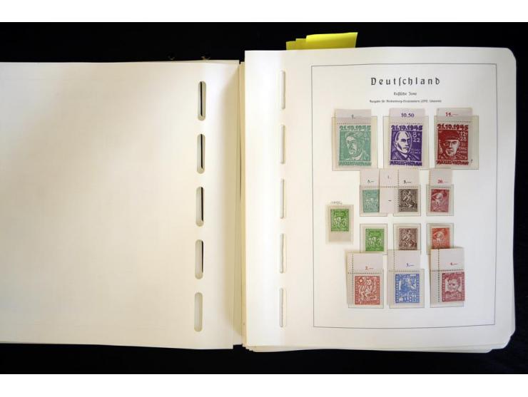 1945/48, sehr schöne postfrische Sammlung, in den Hauptnummern augenscheinlich überkomplette Sammlung, außerdem viele weitere
