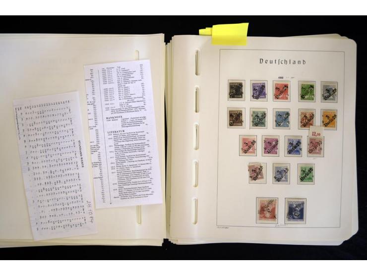 1945/48, sehr schöne postfrische Sammlung, in den Hauptnummern augenscheinlich überkomplette Sammlung, außerdem viele weitere