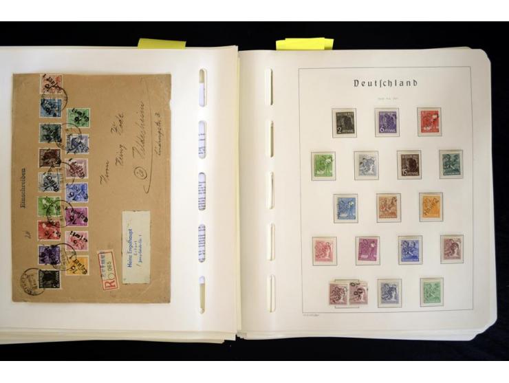 1945/48, sehr schöne postfrische Sammlung, in den Hauptnummern augenscheinlich überkomplette Sammlung, außerdem viele weitere