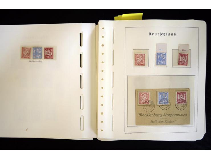 1945/48, sehr schöne postfrische Sammlung, in den Hauptnummern augenscheinlich überkomplette Sammlung, außerdem viele weitere
