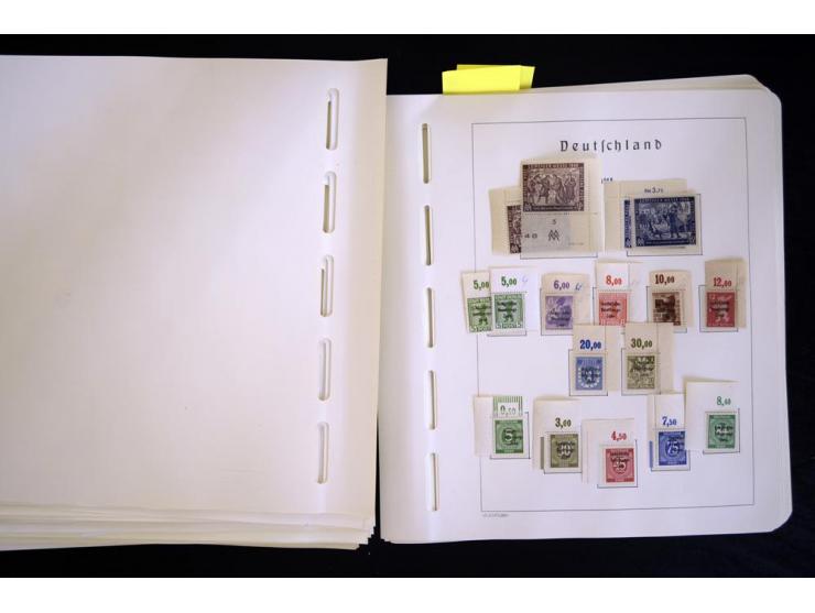 1945/48, sehr schöne postfrische Sammlung, in den Hauptnummern augenscheinlich überkomplette Sammlung, außerdem viele weitere