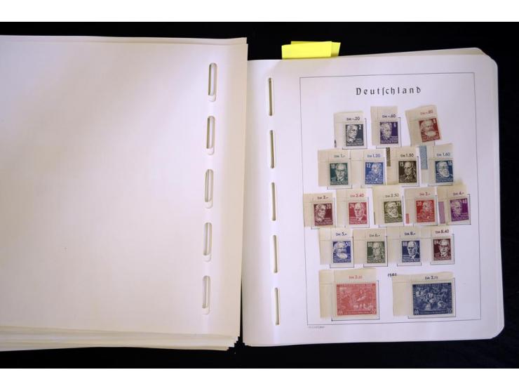 1945/48, sehr schöne postfrische Sammlung, in den Hauptnummern augenscheinlich überkomplette Sammlung, außerdem viele weitere