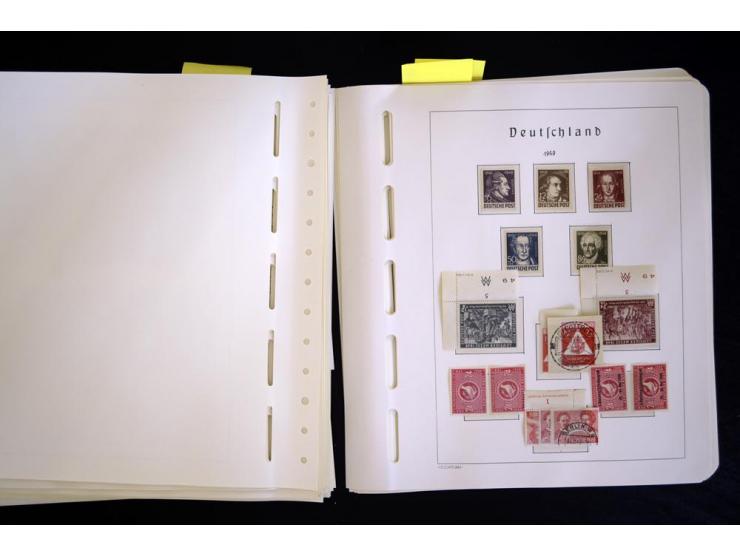 1945/48, sehr schöne postfrische Sammlung, in den Hauptnummern augenscheinlich überkomplette Sammlung, außerdem viele weitere