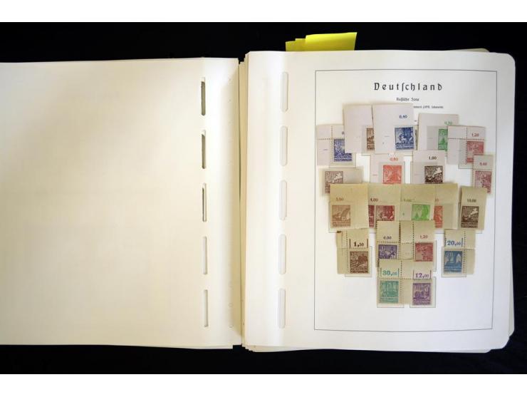 1945/48, sehr schöne postfrische Sammlung, in den Hauptnummern augenscheinlich überkomplette Sammlung, außerdem viele weitere