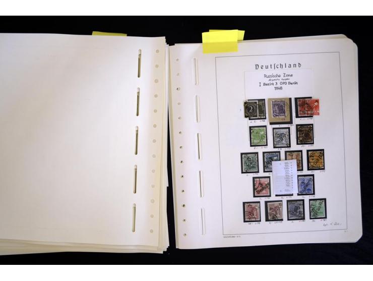 1945/48, sehr schöne postfrische Sammlung, in den Hauptnummern augenscheinlich überkomplette Sammlung, außerdem viele weitere