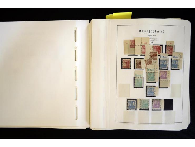 1945/48, sehr schöne postfrische Sammlung, in den Hauptnummern augenscheinlich überkomplette Sammlung, außerdem viele weitere