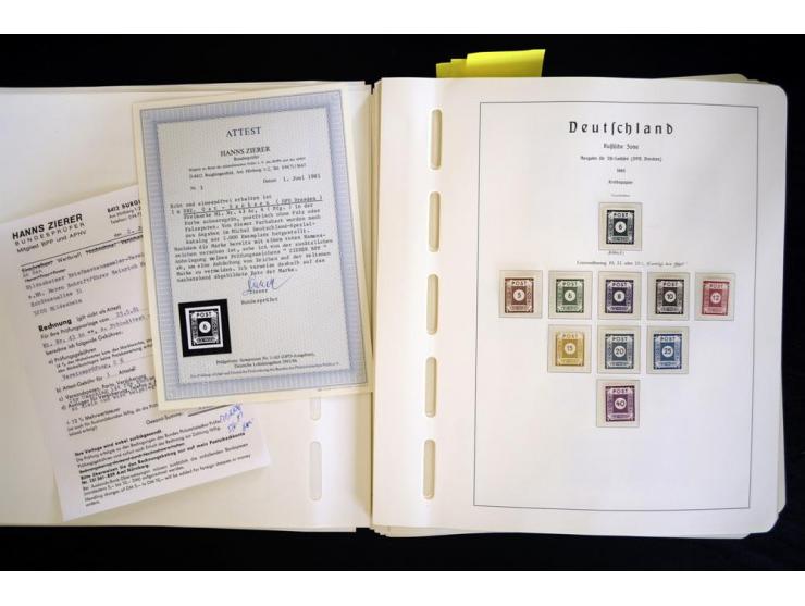 1945/48, sehr schöne postfrische Sammlung, in den Hauptnummern augenscheinlich überkomplette Sammlung, außerdem viele weitere