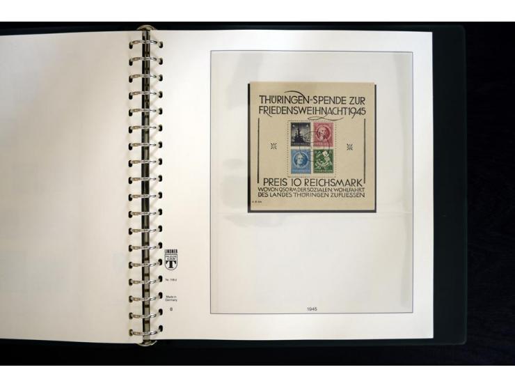 1945/49, gestempelte Sammlung mit u.a. Mi.-Nr. BIb auf Briefstück, 151X, 156-61y, HZ1ay, Bl.2t, 5X+Y, 6 etc., weiter viele be