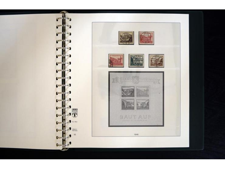 1945/49, gestempelte Sammlung mit u.a. Mi.-Nr. BIb auf Briefstück, 151X, 156-61y, HZ1ay, Bl.2t, 5X+Y, 6 etc., weiter viele be