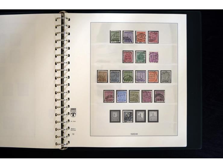 1945/49, gestempelte Sammlung mit u.a. Mi.-Nr. BIb auf Briefstück, 151X, 156-61y, HZ1ay, Bl.2t, 5X+Y, 6 etc., weiter viele be