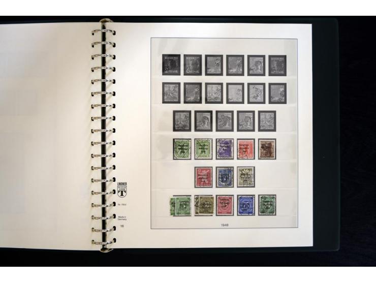 1945/49, gestempelte Sammlung mit u.a. Mi.-Nr. BIb auf Briefstück, 151X, 156-61y, HZ1ay, Bl.2t, 5X+Y, 6 etc., weiter viele be