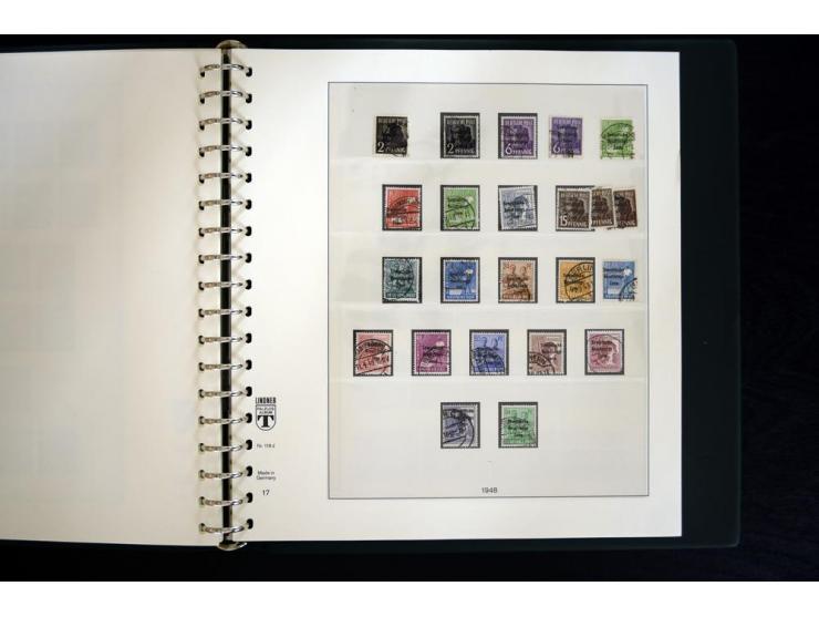 1945/49, gestempelte Sammlung mit u.a. Mi.-Nr. BIb auf Briefstück, 151X, 156-61y, HZ1ay, Bl.2t, 5X+Y, 6 etc., weiter viele be