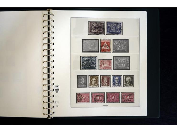 1945/49, gestempelte Sammlung mit u.a. Mi.-Nr. BIb auf Briefstück, 151X, 156-61y, HZ1ay, Bl.2t, 5X+Y, 6 etc., weiter viele be