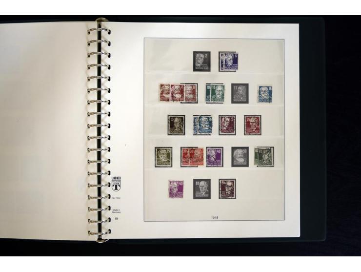 1945/49, gestempelte Sammlung mit u.a. Mi.-Nr. BIb auf Briefstück, 151X, 156-61y, HZ1ay, Bl.2t, 5X+Y, 6 etc., weiter viele be